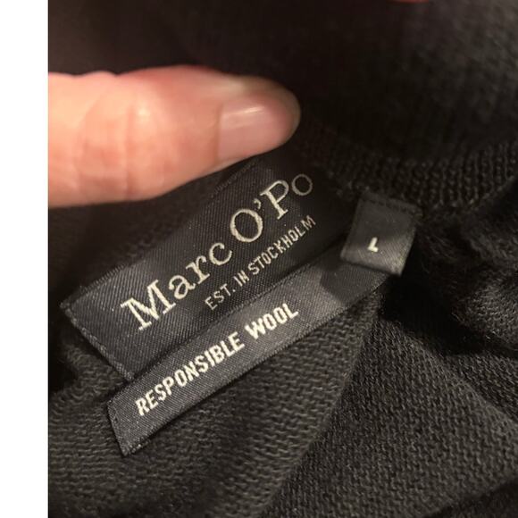 Marc O'Polo Responsible Wool Knit High Collar Full Zip Cardigan Jacket Large - Picture 4 of 7